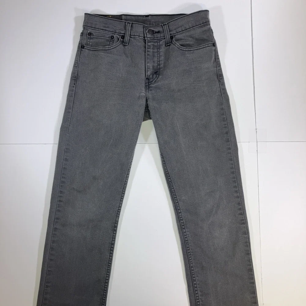 Levi's 511 Slim Fit Jeans Mens 29x32 Gray Stretch Denim WaterLess